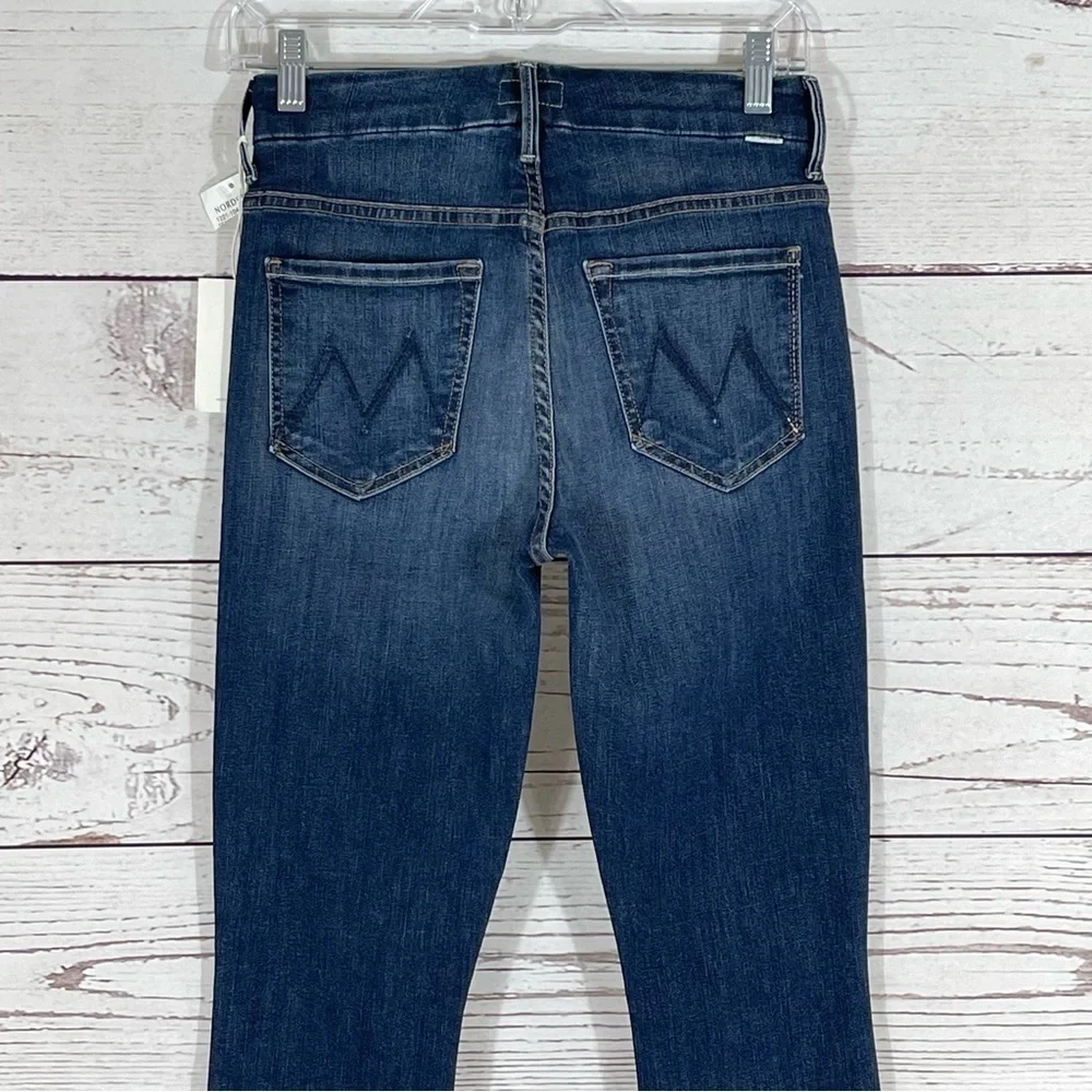 MOTHER High Waisted Looker Skinny Jeans - Teaming Up - Sz - 26